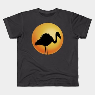 Heron at sunset Kids T-Shirt